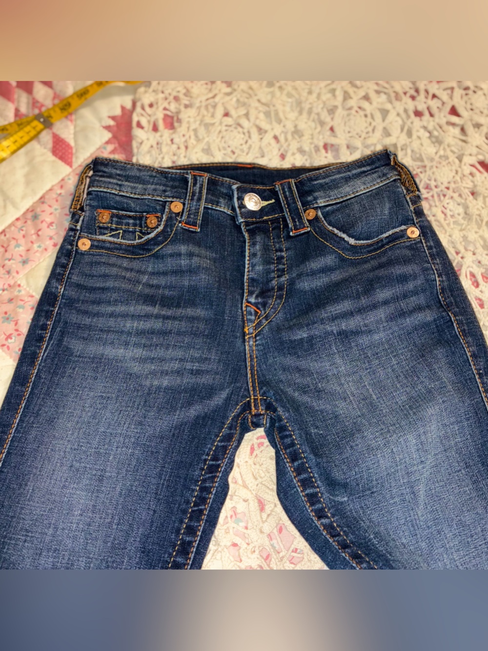 True Religion "Halle" High Rise Super Skinny Crop Jeans - Picture 10 of 11